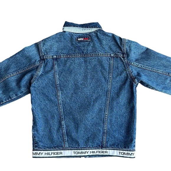 Vintage Tommy Hilfiger Logo Denim Jean Jacket - Picture 12 of 12